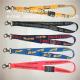 Printed polyester lanyard with safety breakaway buckle,