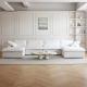 21117 Soft Linen Modular Sectional Cloud Sofa Multipurpose For Living Room