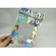 Holographic Lase Plastic Sealed Bags 8 * 15CM Size For Eyelash Brush RB-015