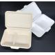 Eco Biodegradable 1000ml 2 Compartment Lunch Box Surgance Pulp Tableware Food Container