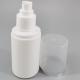 100ml 110ml Plastic Round Cosmetic Lotion Bottle With Clear Cap