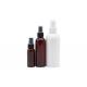 30ml 100ml White Cosmetic Bottle Packaging 120ml Amber Plastic Fine Mist Spray