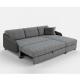 Modern furniture luxury grey linen fabric living room sofa with adjustable headrest combination sofa cover sofa bed