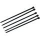 Black Normal Nylon Zip Ties 3.6 * 150mm High Temperature Material Polyamaid 66