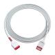 LNC 4255 4256 M20 -12 SpO2 Sensor Cable 2.5 M Length