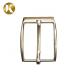 Wenzhou KML Wholesale white drawing wire boutique man metal reversible adjustable pin belt buckle
