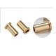 Customized Brass Bushings And Bearings , 1/2 Inches -1 Inches Flange Bushing Sleeve