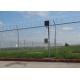 Diamond Metal Chain Link Fencing Galvanized Steel Chain Link Fence