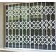 Aluminium Concertina Window Security Grilles , Retractable Window Grilles