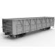 Standard Gauge Rail Cargo Wagon Open Top 61 Ton Load Capacity