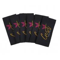 Adhesive Iron On Woven Labels For Clothing T - Shirt OEM / ODM Design