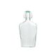Reusable Glass Milk Bottles Container Swing Top 440ML Eco Friendly