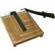 Simple Guillotine Paper Cutter Wooden Base With Carbon Steel 45 Sharp Blade