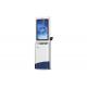 Self Service Checkout Kiosk With Barcode Scanner , POS Terminal And Loyalty Card Reader