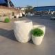 Factory hot sales light weight outdoor concrete big planter pots for planting trees