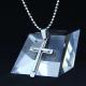 Fashion Top Trendy Stainless Steel Cross Necklace Pendant LPC292