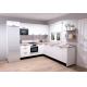 Melamine Finish Modern Modular Kitchen Cabinet L Shape Design