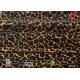 Leopard Faux Fur Polyester Velvet Fabric For Fashionable Garment 180GSM