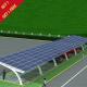 60kw Carport Solar Systems For Car Port Parking Frameless Panel PV Ground Mounting Solar Car Parking Shed