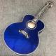 Custom 12 strings Blue color G200 classic acoustic guitar, Solid Sprue top,Factory Custom Maple body guitar