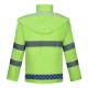 SGS Reflective Safety Rainwear Hooded Collar Hi Vis Rain Gear