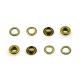 Bronze Metal Eyelet for Boots Accessories Metal Grommet for Bags Surface Anodize