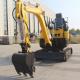 Small Micro 1.7 Ton Mini Excavator Euro 5 Hydraulic Crawler For Pouring
