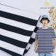 Hot Shell Striped Material Fabric Pure Cotton Uniform Fringe For T-Shirt