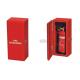 Red Fiber Glass Fire Extinguisher Cabinet Repairability Anti Corrosion