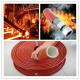 Flame Resistance Silicone Rubber Coated Fiberglass Sleeving Heat Insulation