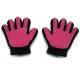 Bule Red Silicone Pet Massage Glove 24 * 16cm With Customized Logo Printing