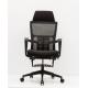 Black High Back Mesh Arm Chair 100mm-70mm Gas Lift Breathable