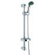 Contemporary Shower Slide Rail Kit Chrome Finish With Adjustable Height