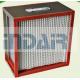 Heat Resistant High Flow HEPA Filter Stainless Steel Frame For Coating Industry