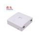 Indoor Mini Fiber Optic Termination Box , FTTH Drop Cable Fiber Optic Faceplate