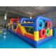 Commercial Grade PVC Tarpaulin Giant Inflatable Obstacle Courses Inflatable Fun City For Outdoor