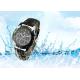Stainless Steel Men'S Quartz Wrist Watch Waterproof With Genuine Leather Strap