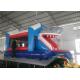 Shark Blow Up Bounce House , Outdoor Bouncy Castle Adventure Playground With Slip Slide