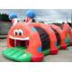 Red Inflatable Tunnel Maze, Thumb Caterpillar Play Tunnel For Kids