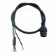 1.25-8 PIN IP Camera Cable 500mm RJ45F Waterproof Power Cable Harness 035