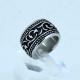 FAshion 316L Stainless Steel Ring With Enamel LRX213