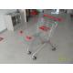 100L Supermarket Shopping Carts With  PPG Powder Steel / Safety Babyseat