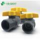 Solid Handle PVC Octangle Ball Valve for Low Temperature Agricultural Irrigation
