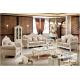 French Living Room Furniture Neo-classical Wooden 1 2 3 Sofa Set Designs