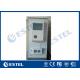 Two Battery Shelf Outdoor Power Supply Cabinet One Front Door With Two Air Conditioner