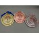 Die Stamped Martial Arts Ribbon Souvenir Medal Brass Material Enamel For Awards