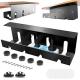 Under Desk Cable Management Tray Carbon Steel Material for Maximum Efficiency