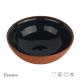 Round Ceramic Dinner Bowls / Terracotta Bowl Blue Inside 5 Inch - 7.8 Inch