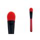 OEM Logo Angular Face Synthetic Foundation Brush With Red Hair
