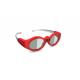 Eco Friendly Active Shutter 3D TV Glasses Red DLP Link 3D Glasses Compatiblity